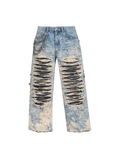 Frostbite Denim – Arctic Blue Distressed Jeans
